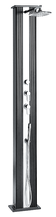 Hanscraft Solárna sprcha DADA s ručnou sprchou (antracit/inox)