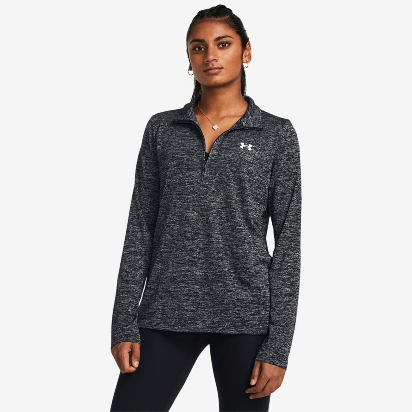 Under Armour Tech Twist dámska mikina na zips čierna