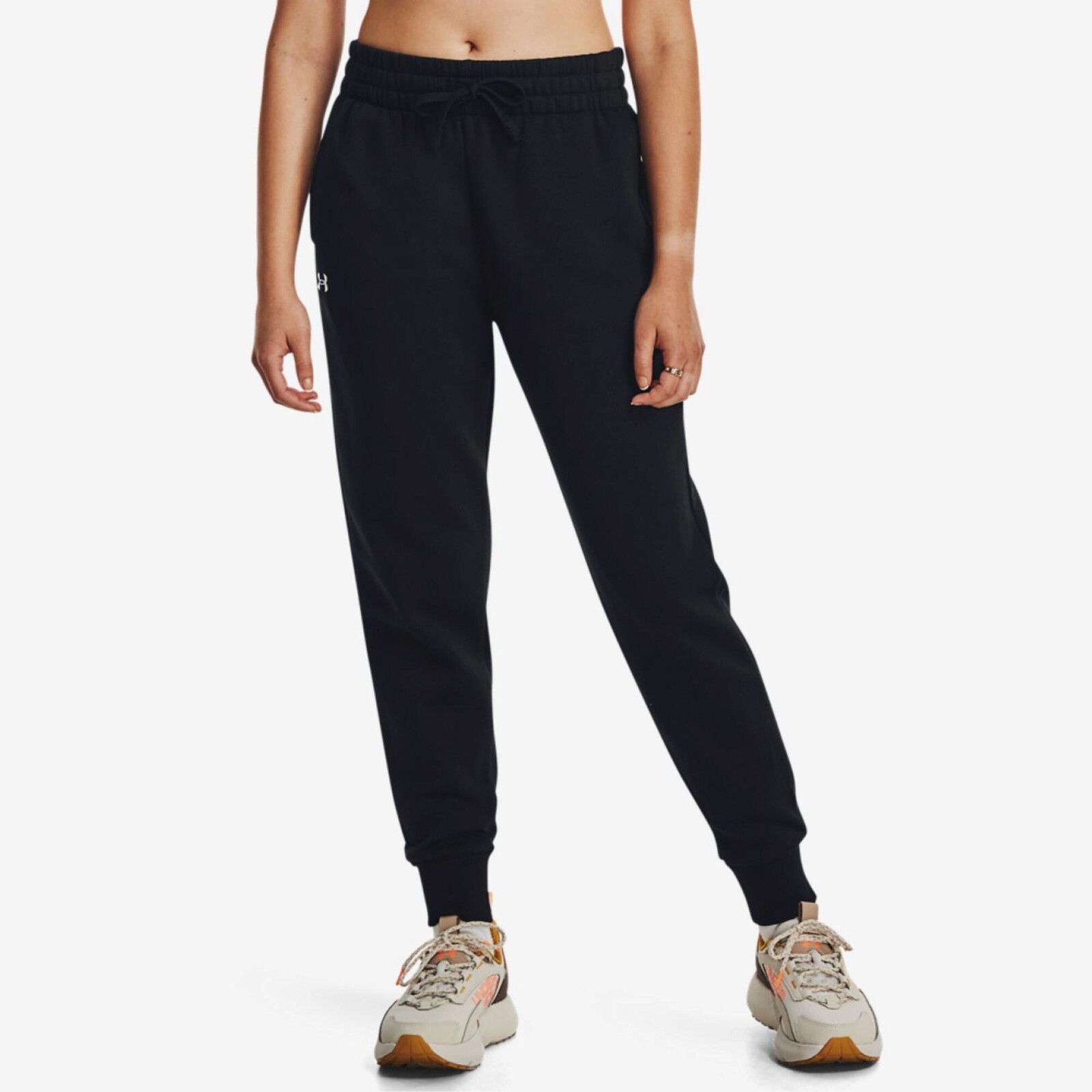 Under Armour Rival dámske fitness tepláky čierne