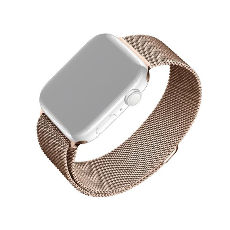 FIXED Mesh Strap pre Apple Watch 384041mm, ružovo zlatý FIXMEST-436-RG