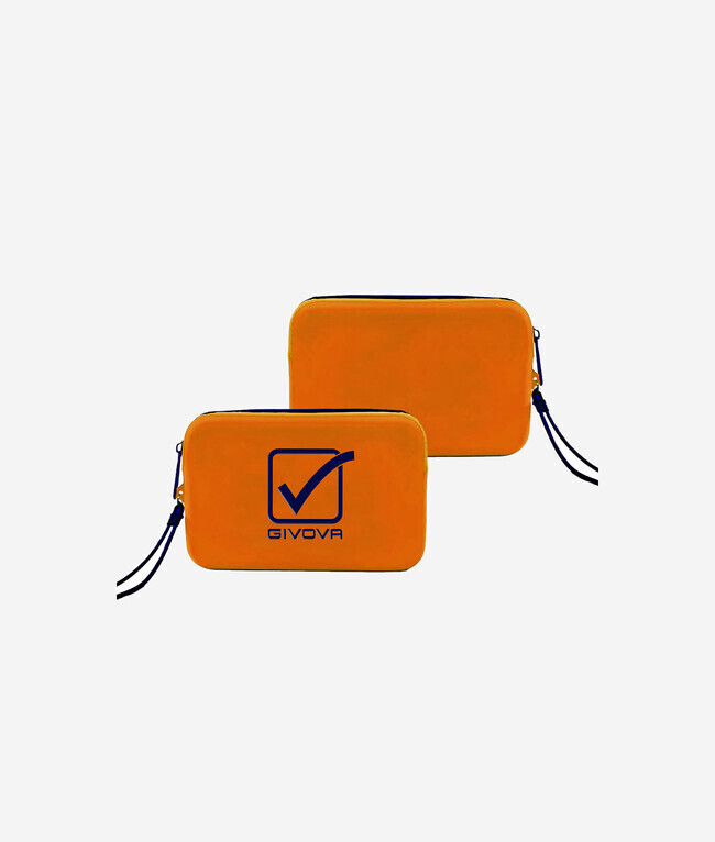 POCHETTE IN SILICONE ARANCIO/BLU Tg. UNICA