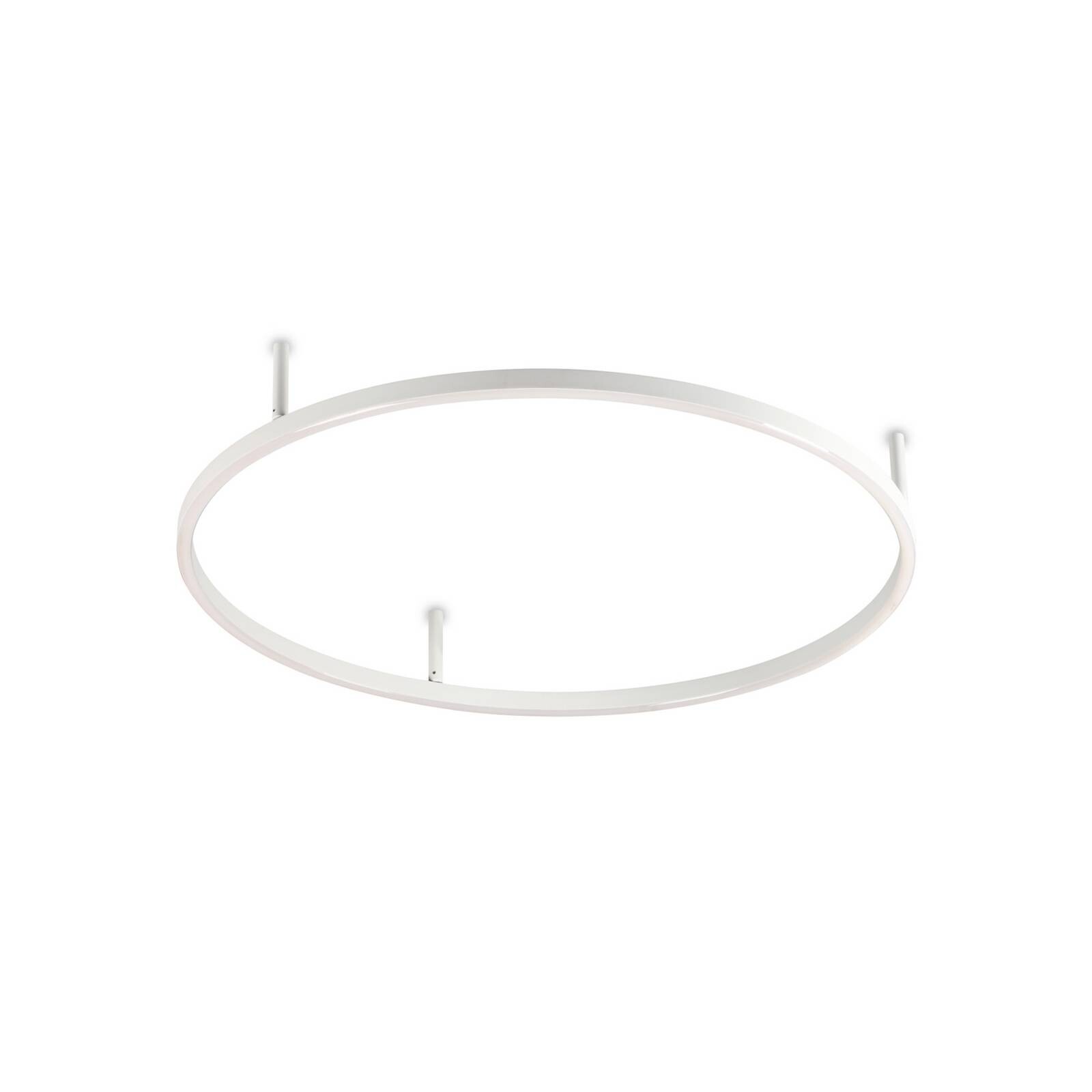 Ideal Lux stropné LED svetlo Oracle Slim Ø 70 cm, biele, 3000 K