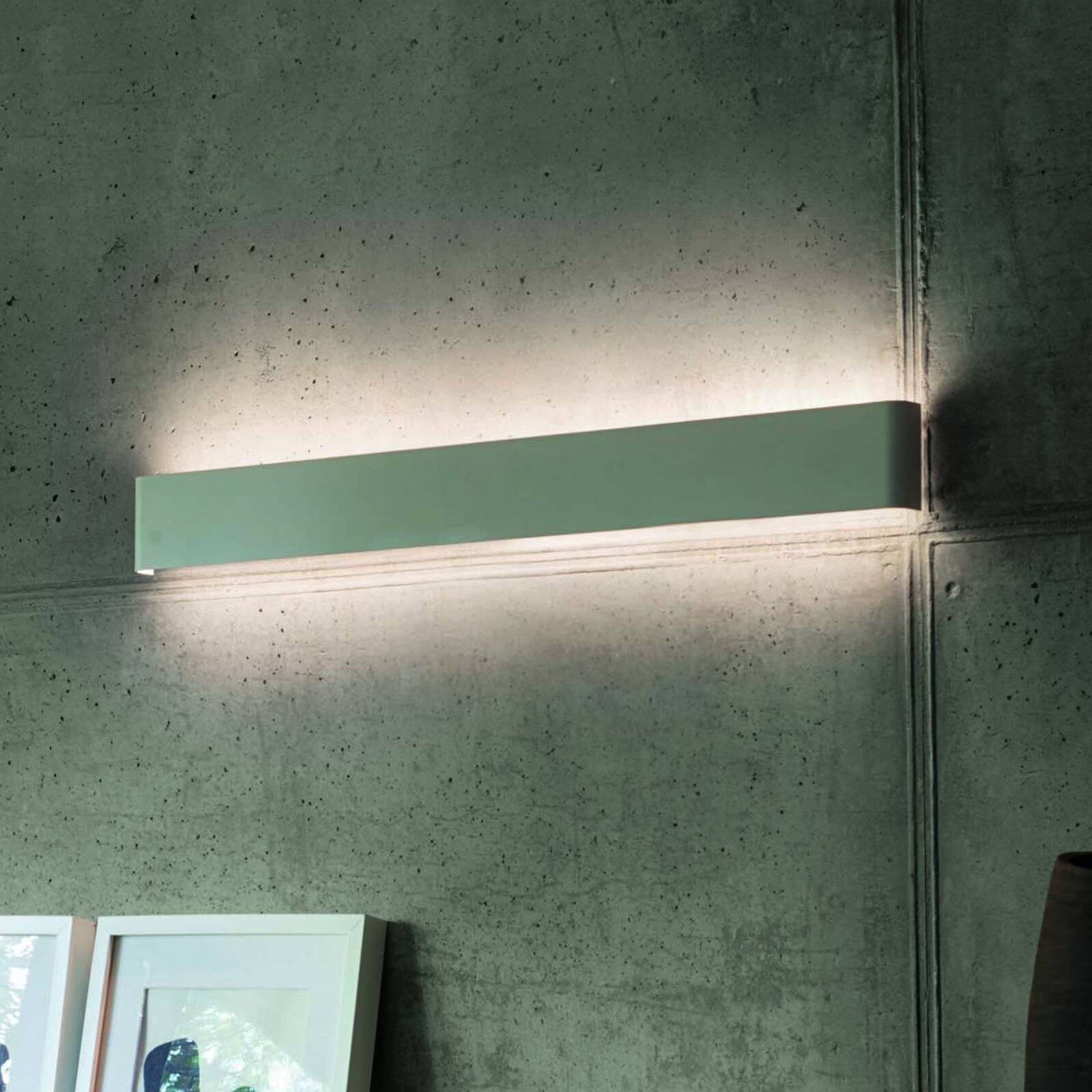Ideal Lux LED nástenné svetlo Delta, biele, šírka 83 cm, hore/dole