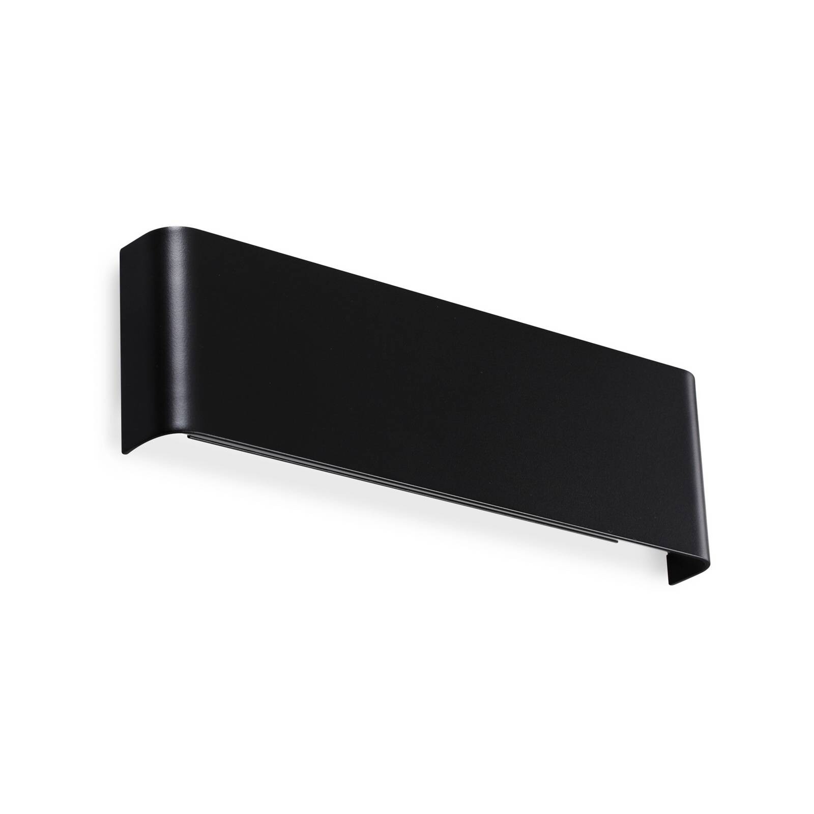 Ideal Lux LED nástenné svetlo Delta, čierne, šírka 30 cm, hore/dole