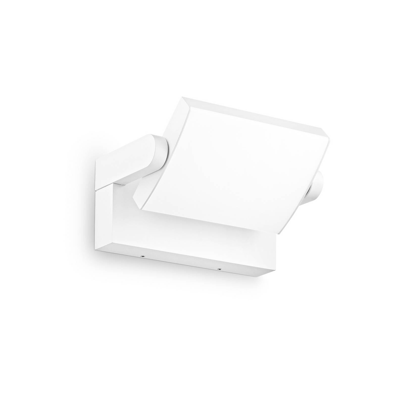 Ideal Lux LED vonkajšie nástenné svietidlo Swipe, biele, IP54, 3 000 K