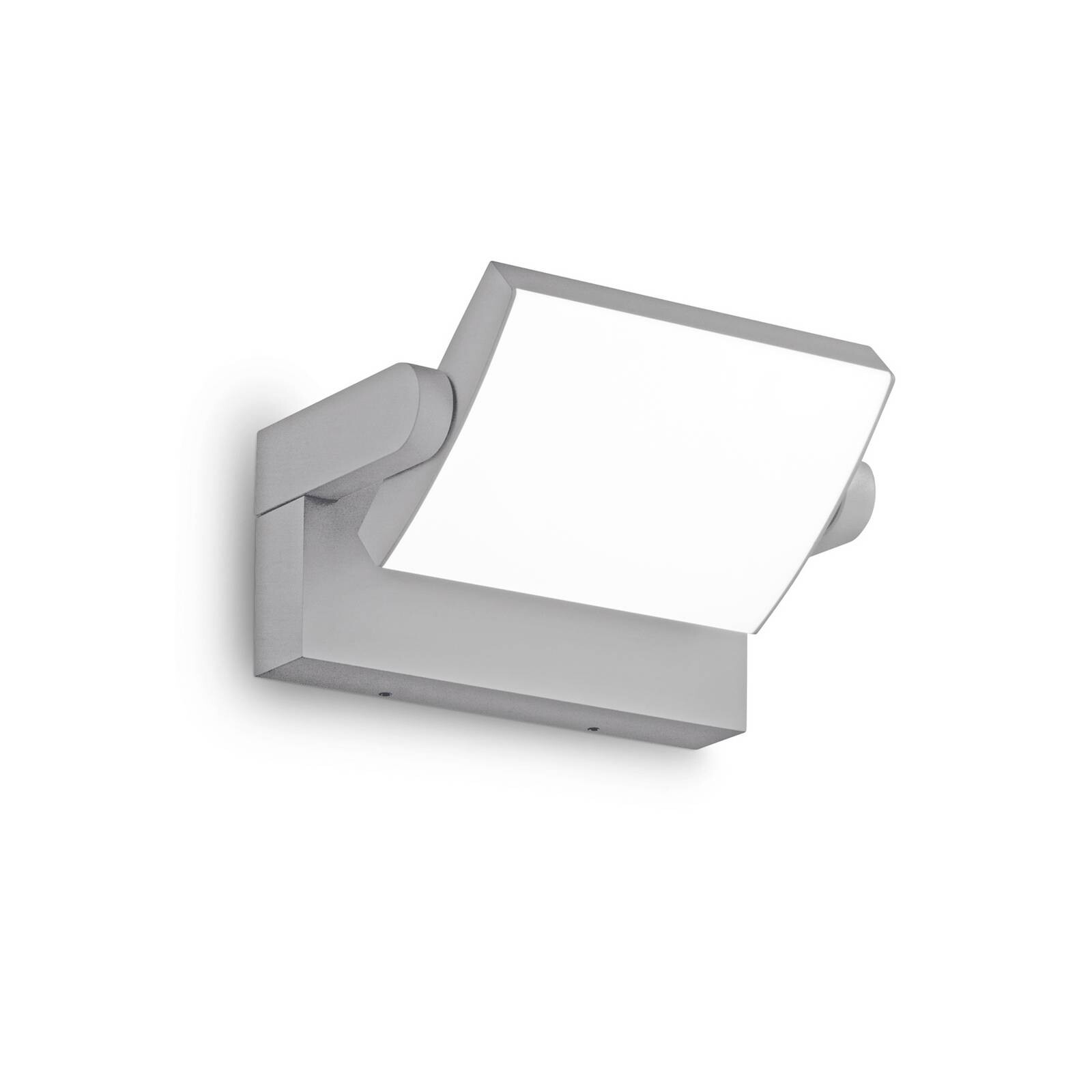 Ideal Lux LED vonkajšie nástenné svietidlo Swipe, sivá, IP54, 3 000 K