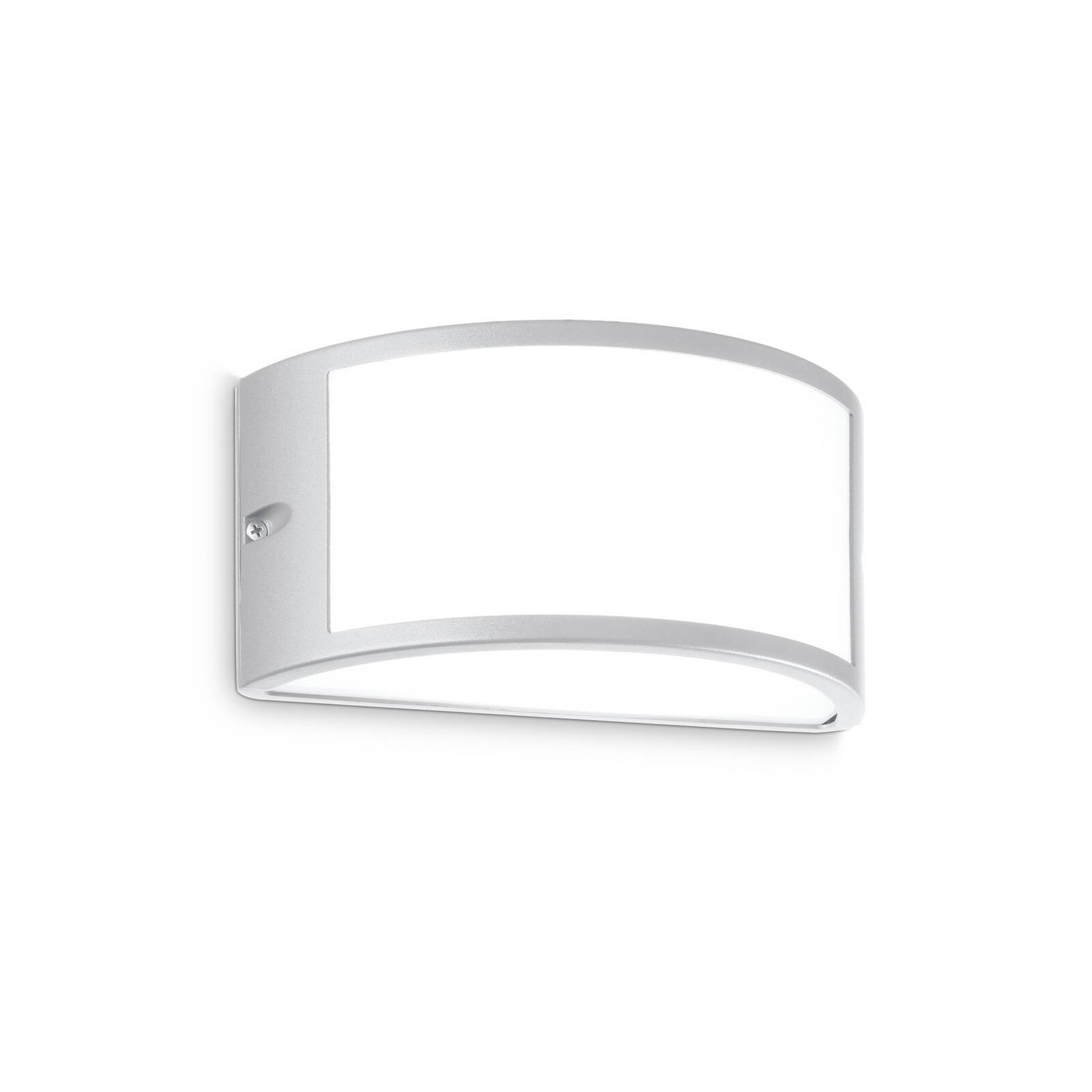 Ideal Lux vonkajšie nástenné svietidlo Rex 1, sivá, hliník, IP44, E27