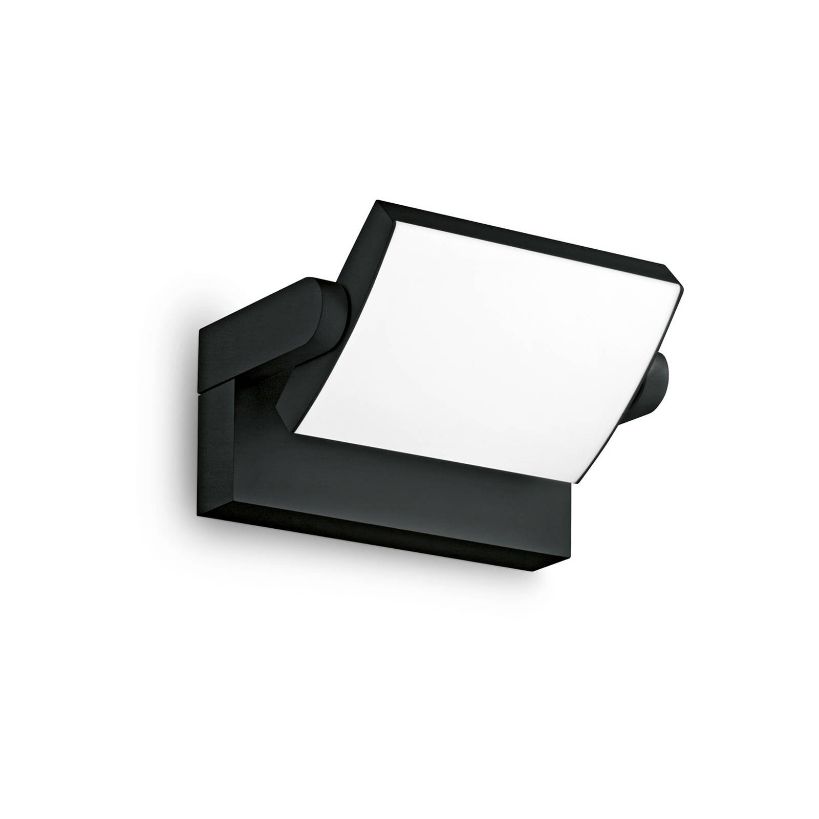 Ideal Lux LED vonkajšie nástenné svietidlo Swipe, čierne, IP54, 3 000 K