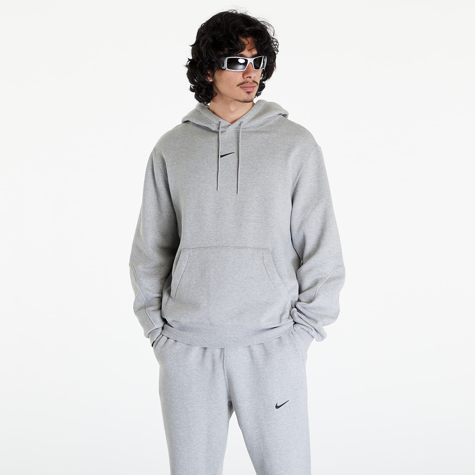 Mikina Nike x NOCTA Men's Fleece Hoodie Dk Grey Heather/ Matte Silver/ Black L