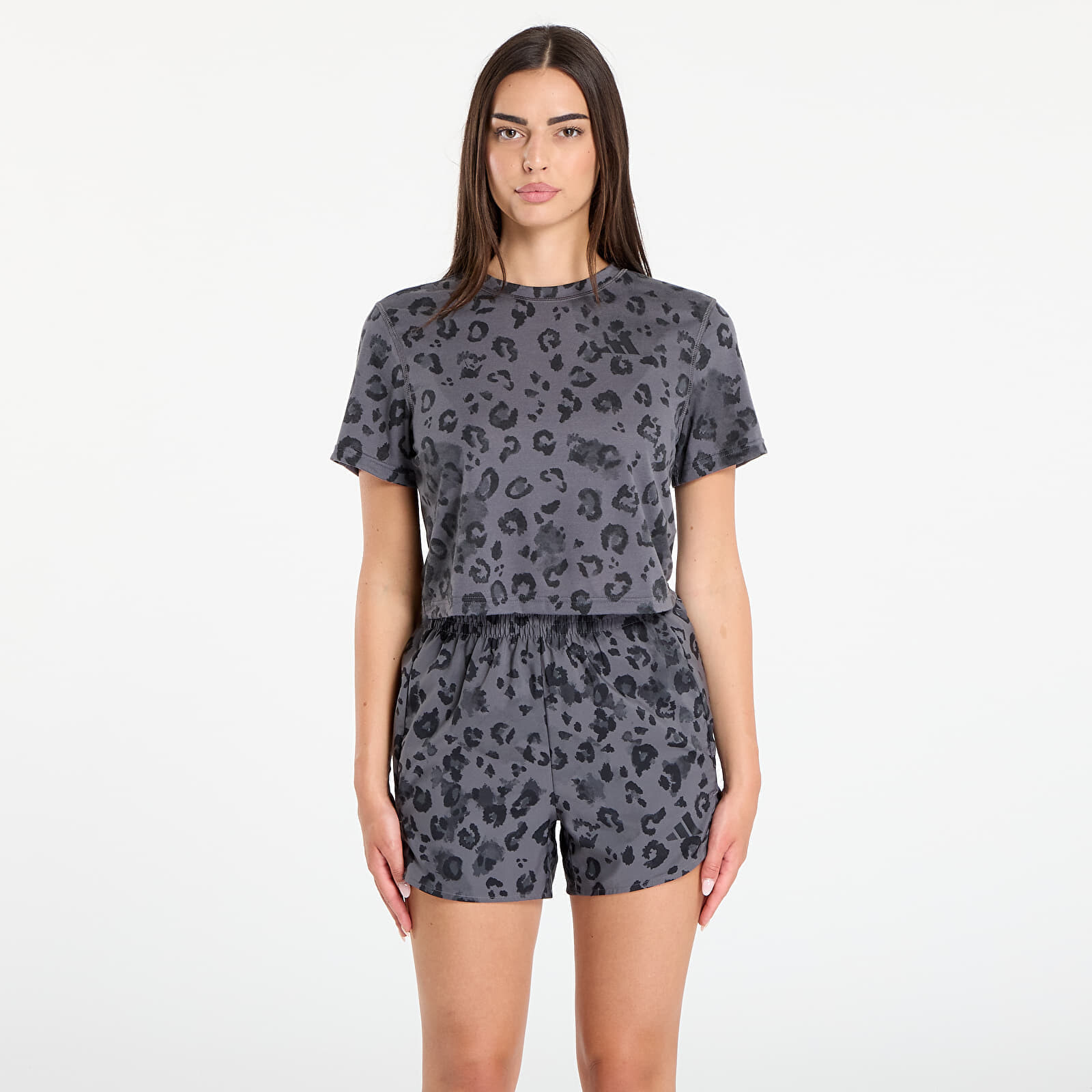 Tričko adidas We T-Shirt Aop Grey Five/ Print L