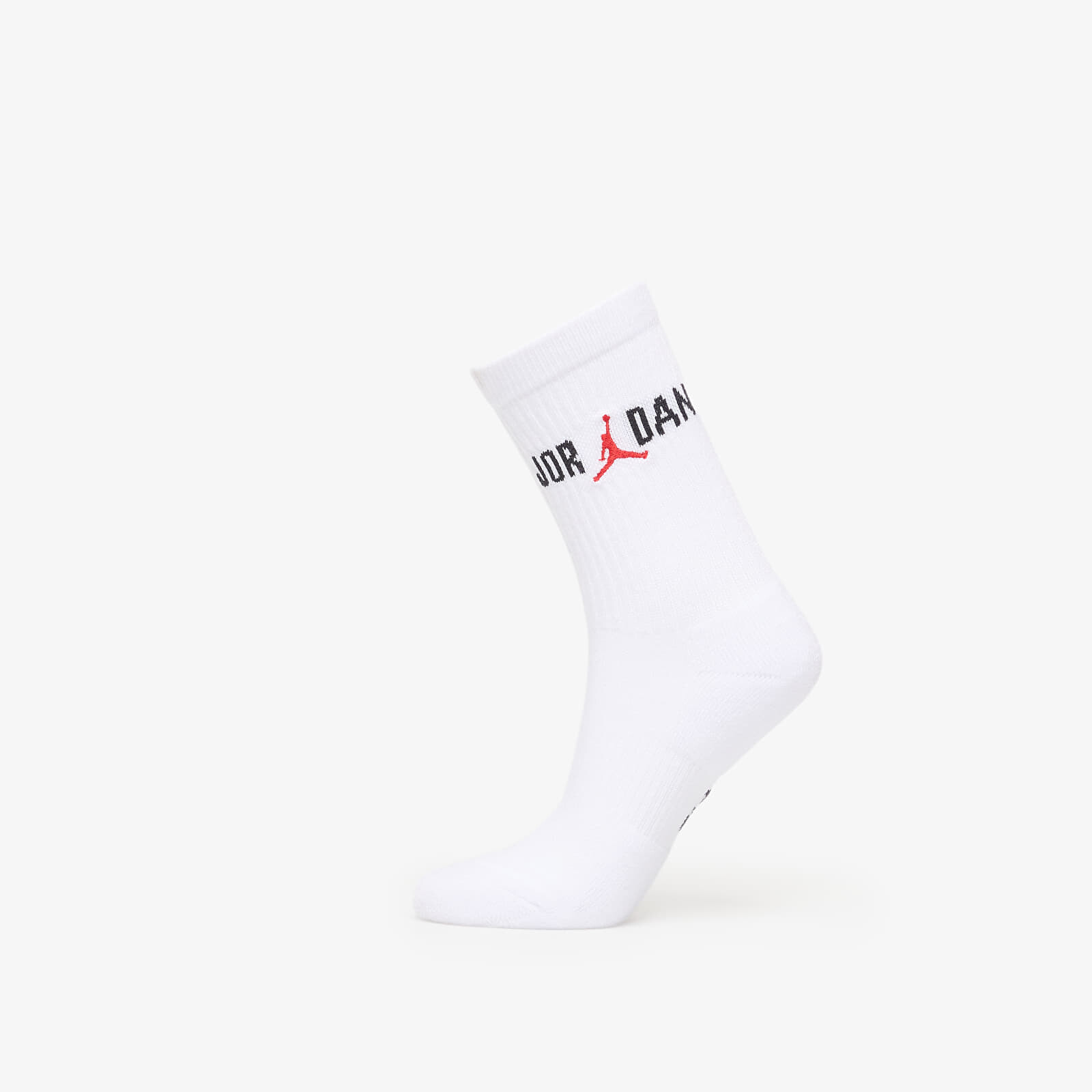 Jordan Everyday Crew Socks 1-Pack White/ Black/ University Red L