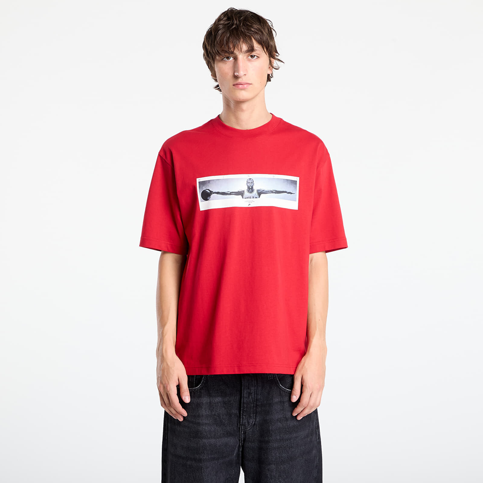 Tričko Jordan Men's Photo T-Shirt Gym Red/ Black M