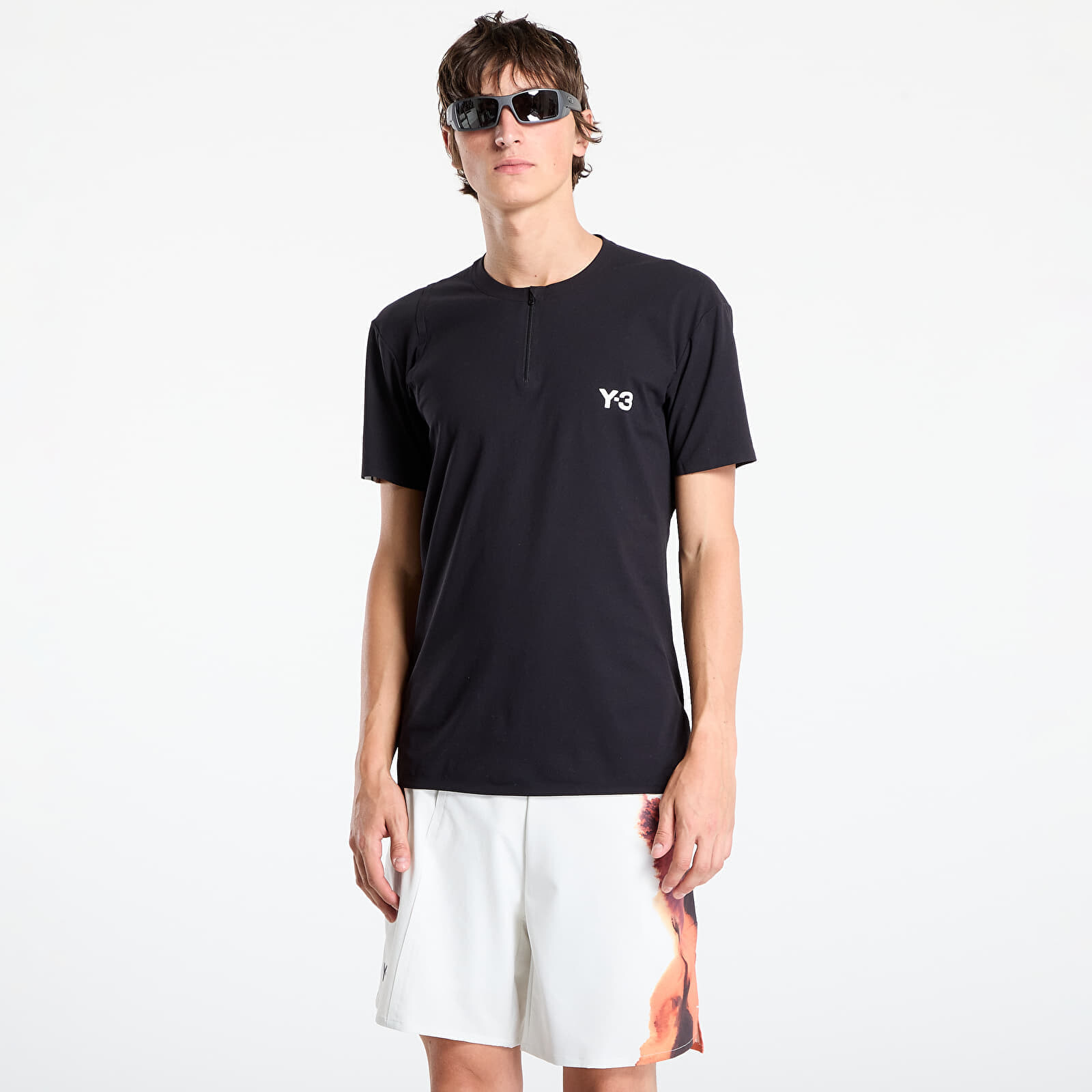 Tričko Y-3 Zip Tee Black L