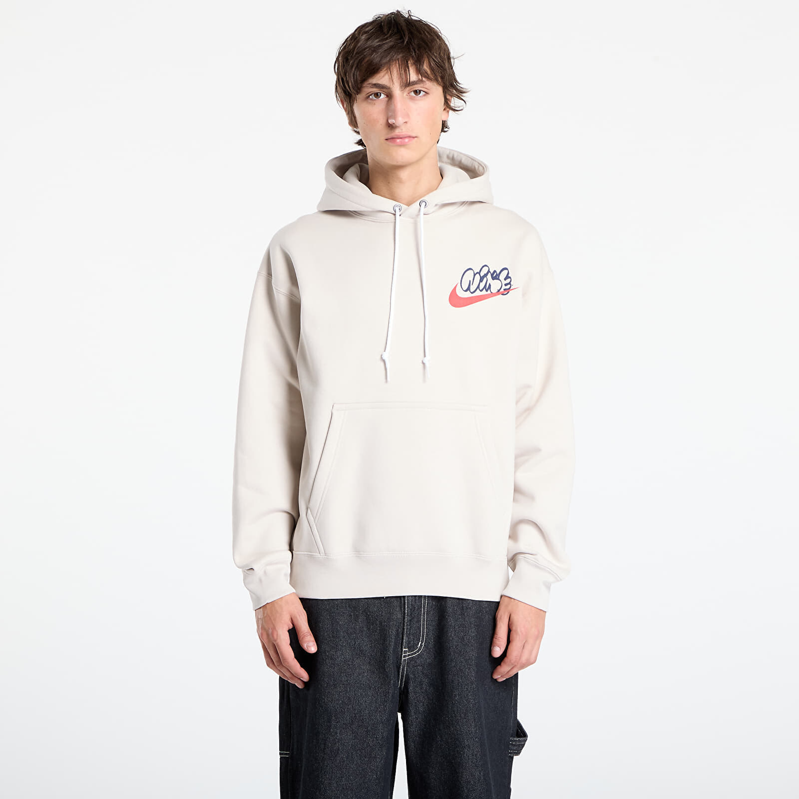 Mikina Nike Solo Swoosh Men's Fleece Hoodie Lt Orewood Brn L