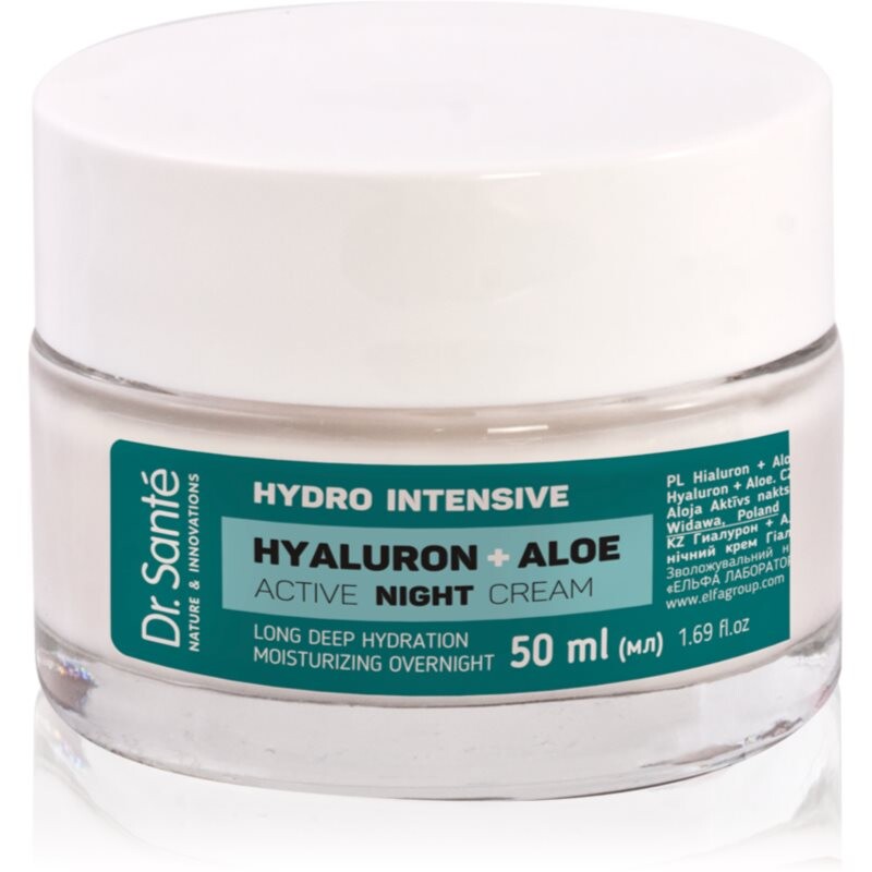 Dr. Santé Hydro Intensive Hyaluron + Aloe nočný krém s aloe vera 50 ml