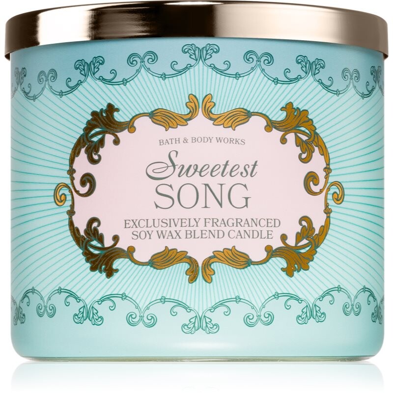 Bath & Body Works Sweetest Song vonná sviečka 411 g