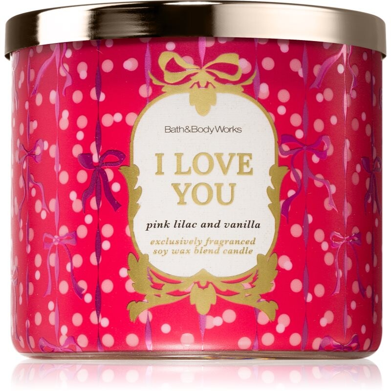 Bath & Body Works I Love You vonná sviečka 411 g