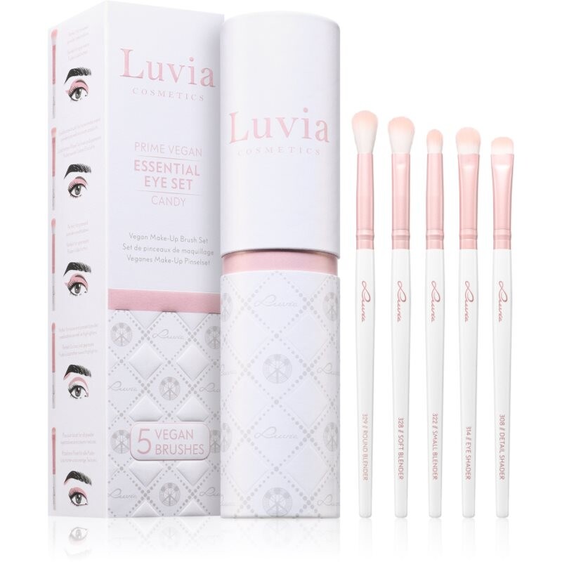 Luvia Cosmetics Prime Vegan Candy sada štetcov na líčenie očí