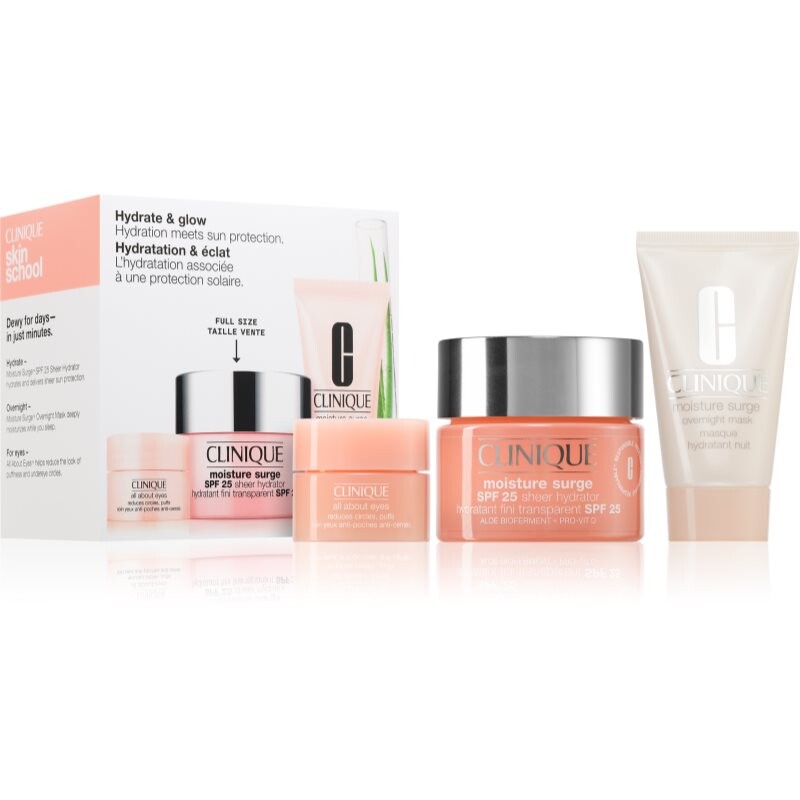 Clinique Hydrate & Glow Sun Set darčeková sada pre intenzívnu hydratáciu pleti