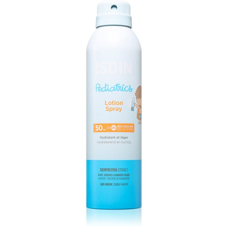 ISDIN Pediatrics Lotion Spray opaľovací krém v spreji pre deti SPF 50 250 ml