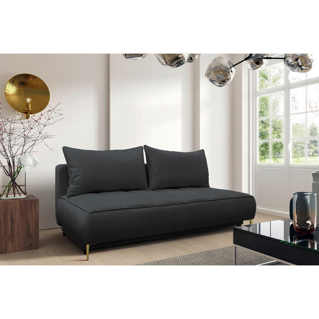 MID.YOU ROZKLADACIA POHOVKA, textil, grafitová