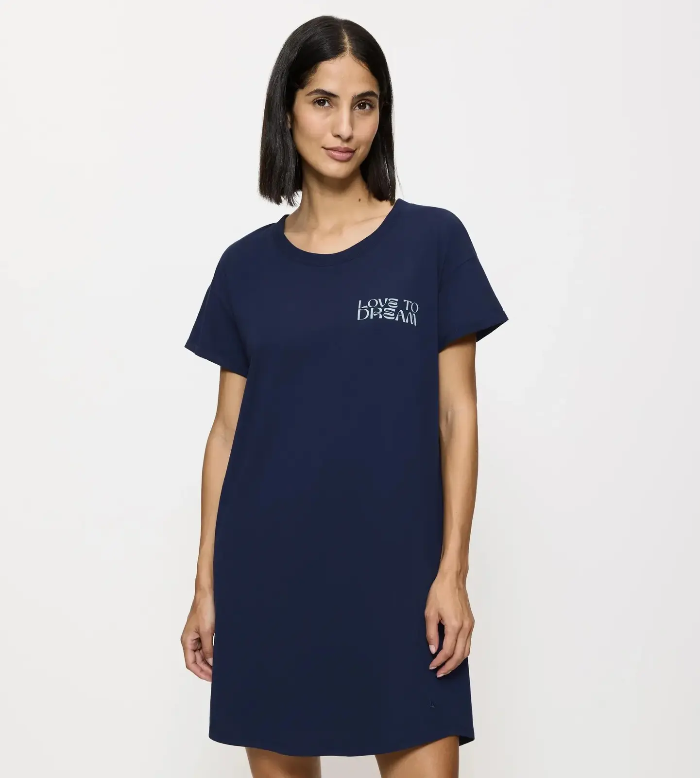 Dámske nočné košele Nočné košele NDK X - BLUE - tmavomodrá 6047 - TRIUMPH BLUE 48