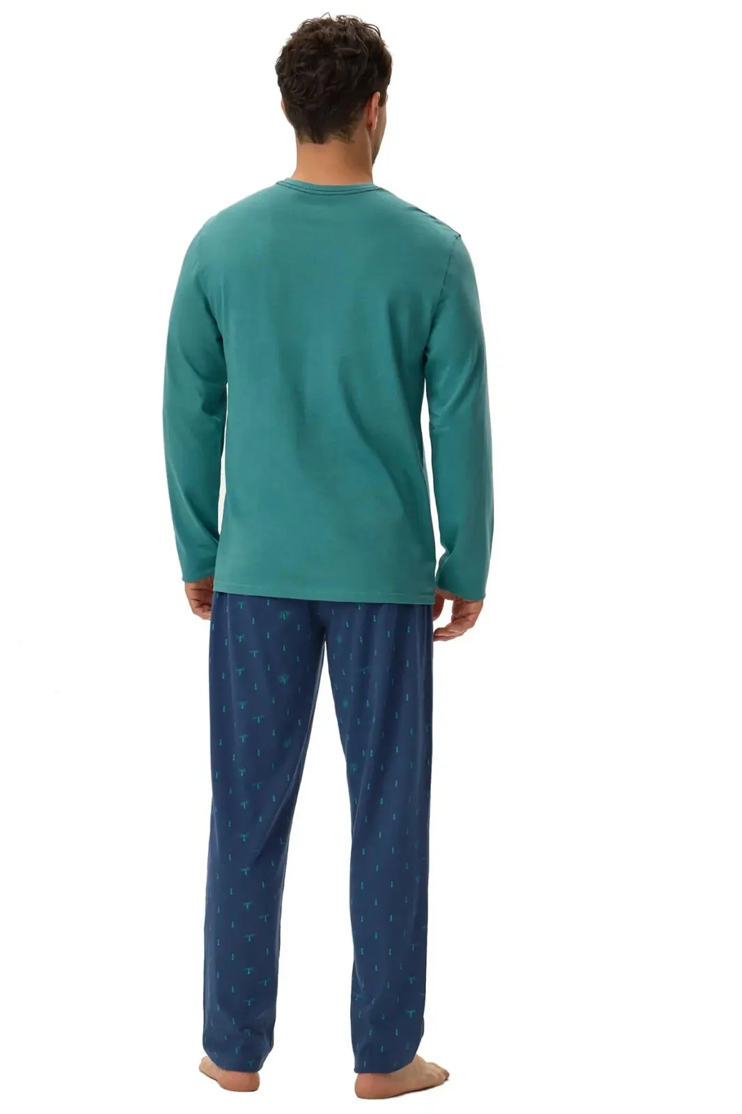 Pánske pyžamo 41906 Joger green - HENDERSON Zelená XXL