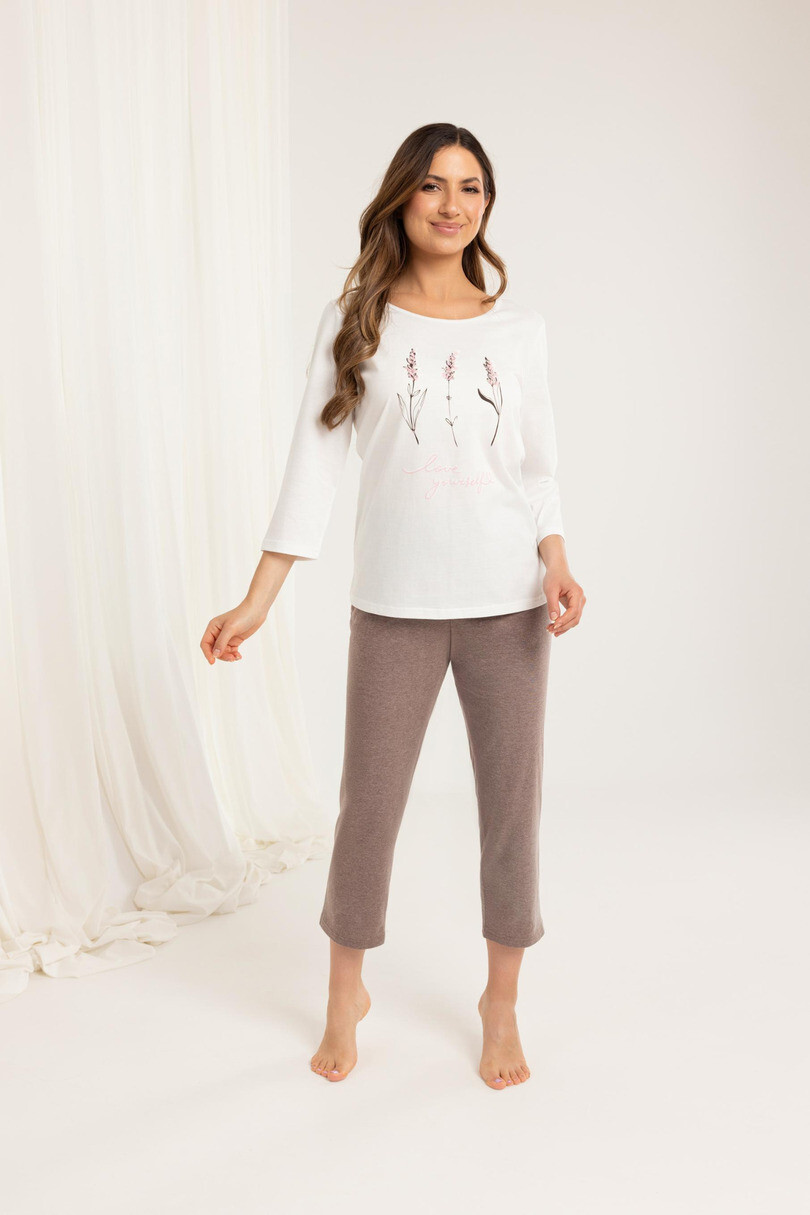 Regina 703 3/4 2XL Z25/26 dámske pyžamo ecru XXL