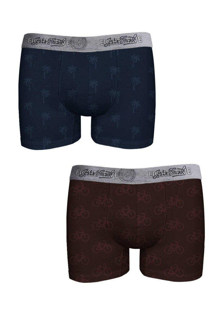 Pánske boxerky John Frank JF2BEF44 2pack L Dle obrázku