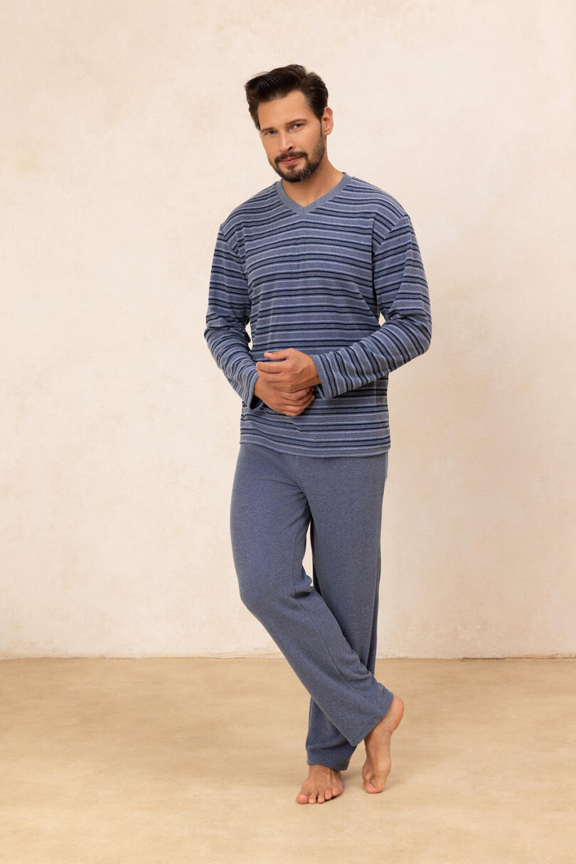 PÁNSKE PYŽAMO 490 BIG J/25 tmavě modrá 2XL