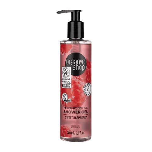 ORGANIC SHOP Povzbudzujúci sprchový gél - Sladká malina 280 ml