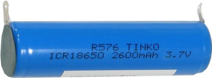 Batéria nabíjacia Li-Ion 18650 3,7V/2600mAh TINKO, páskové vývody
