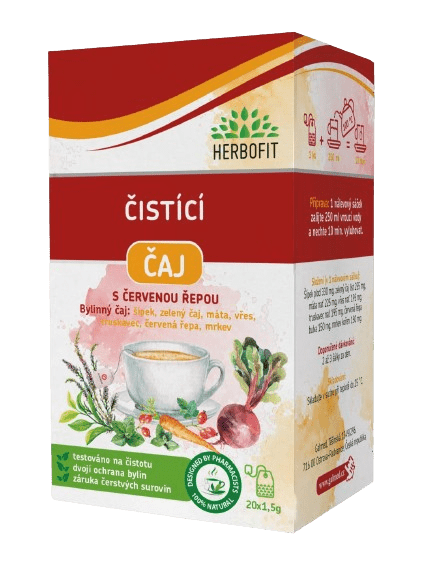 HERBOFIT Čistiaci bylinný čaj 20 x 1.5 g
