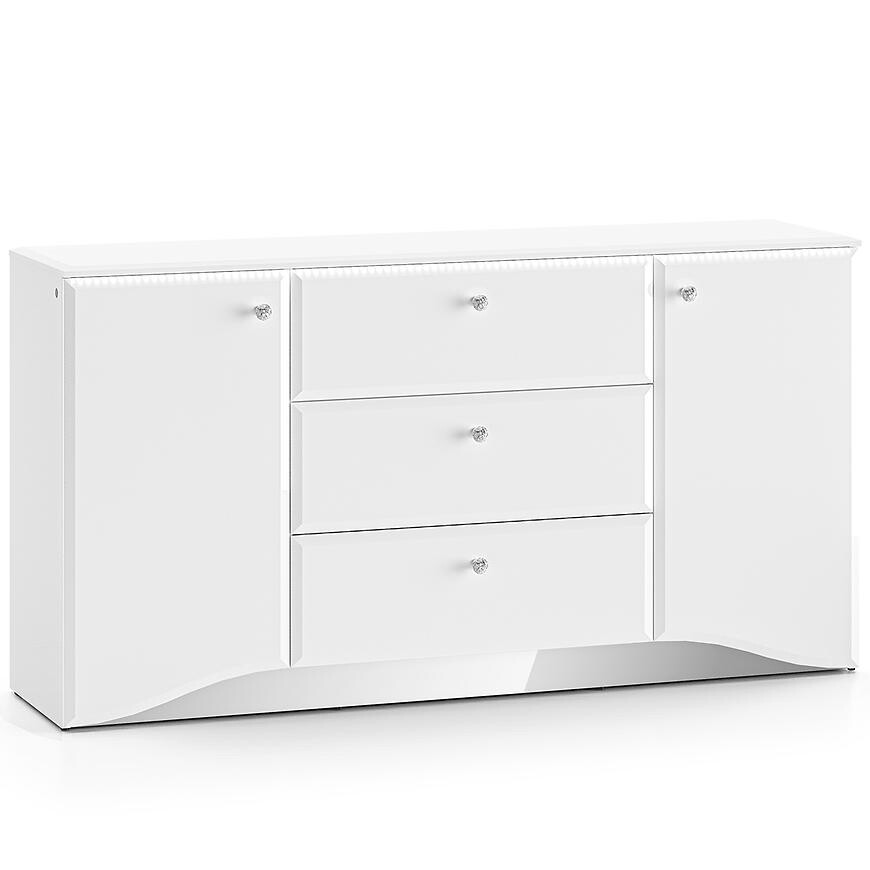 Komoda Glamour 02 biela lesklá