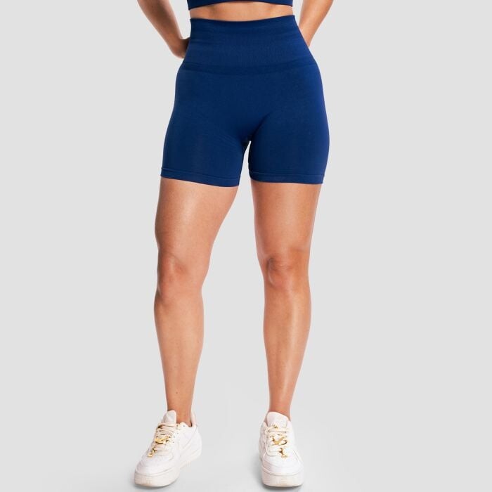 GymBeam Dámske bezšvové šortky Sculpt Navy  S