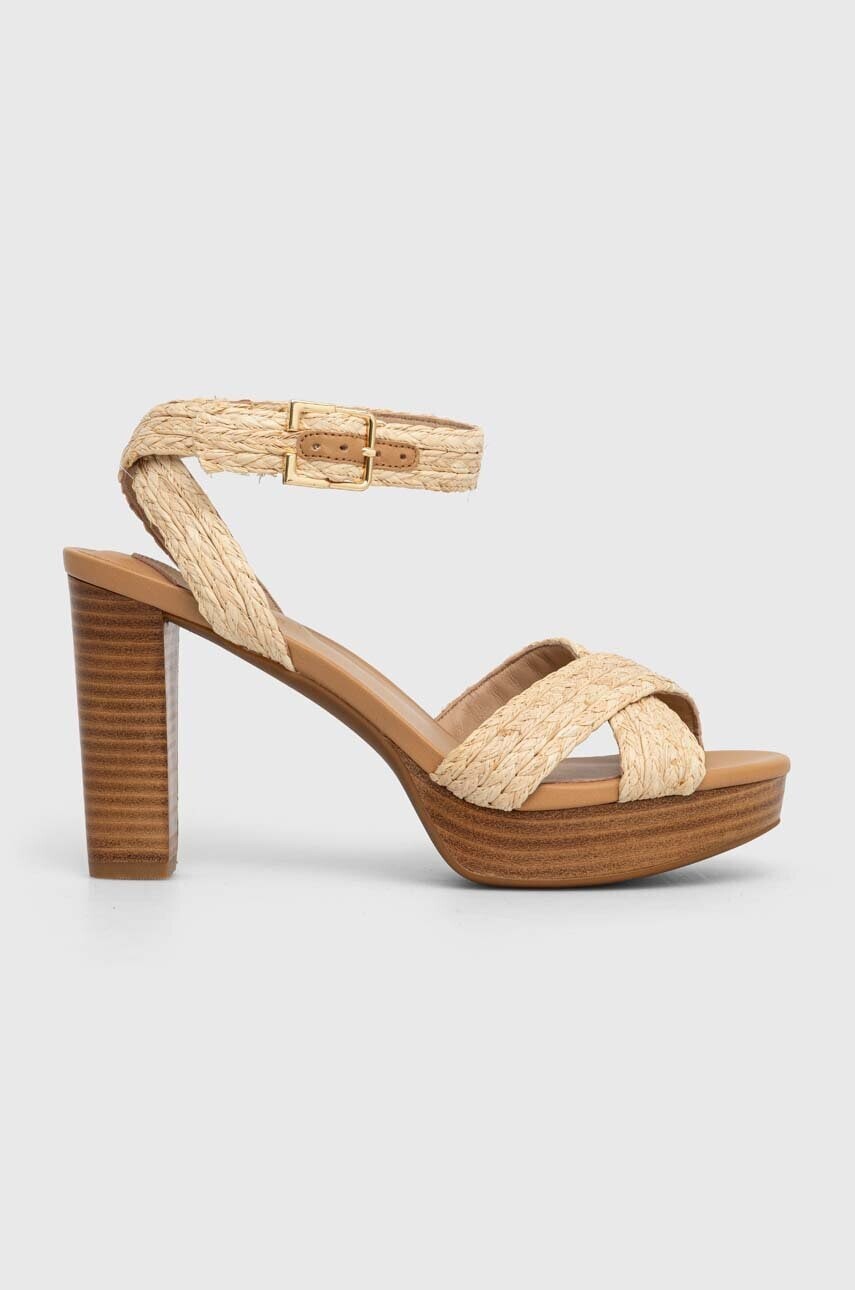 Sandále Lauren Ralph Lauren Sasha béžová farba, 802925000000