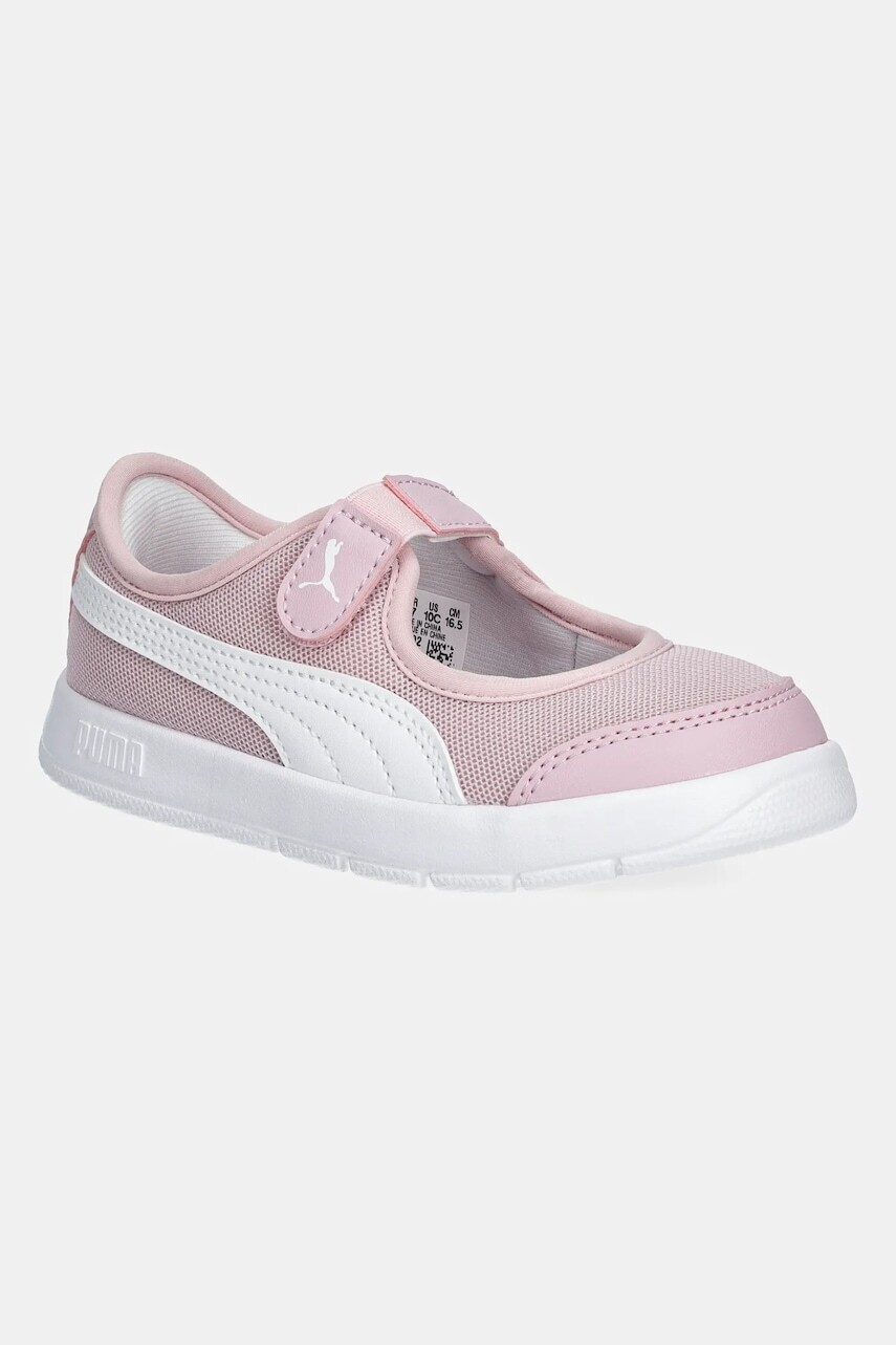 Detské tenisky Puma Courtflex v3 Lina V ružová farba, 400579