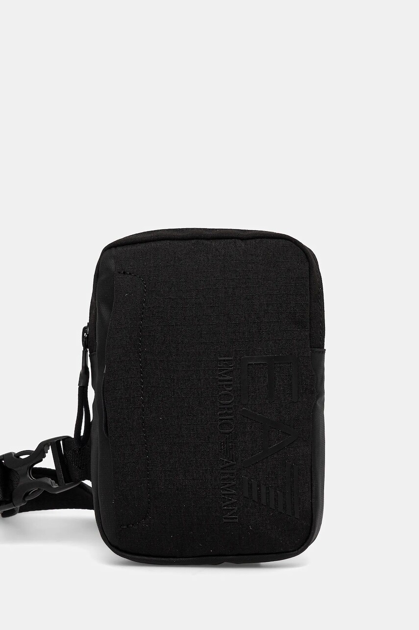 Malá taška EA7 Emporio Armani čierna farba, AF13820.7X000058