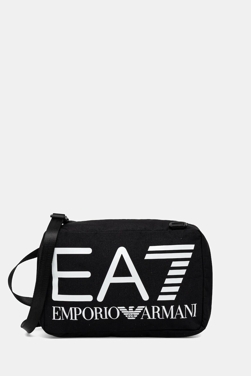 Športová taška EA7 Emporio Armani čierna farba, AF13806.7X000068