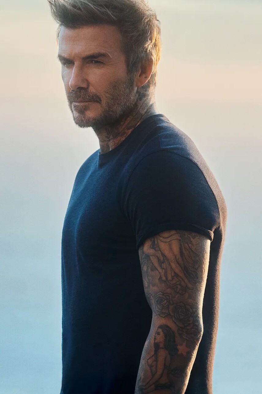 Ľanové tričko BOSS BECKHAM X BOSS tmavomodrá farba, jednofarebné, 50552243