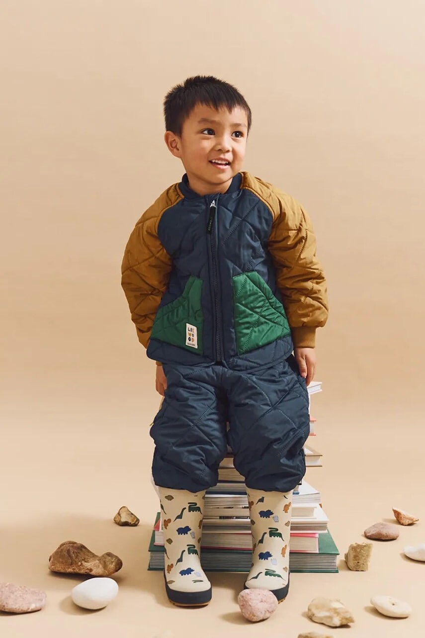 Detská bunda a nohavice Liewood Zella Thermo Set tmavomodrá farba, LW20272