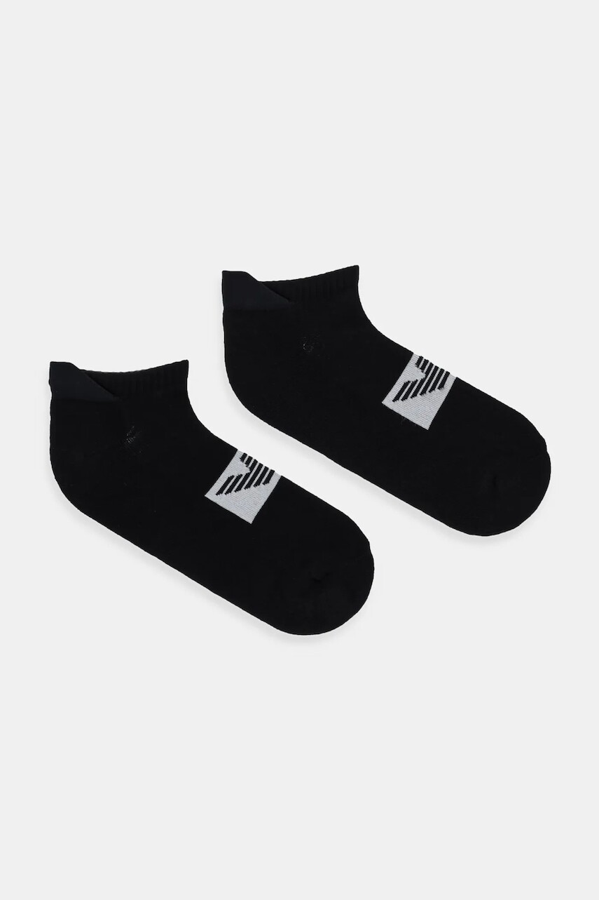 Ponožky Emporio Armani Underwear 2-pak čierna farba, EM003751 AF18263