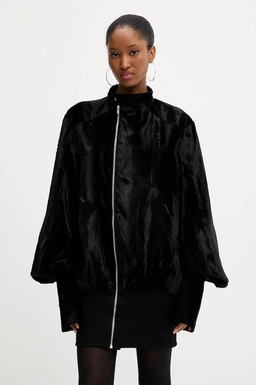 Šaty PRESSIAT čierna farba, mini, oversize, PRE413FW24