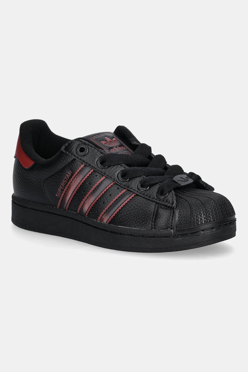 Detské tenisky adidas Originals SUPERSTAR II čierna farba, JQ1776