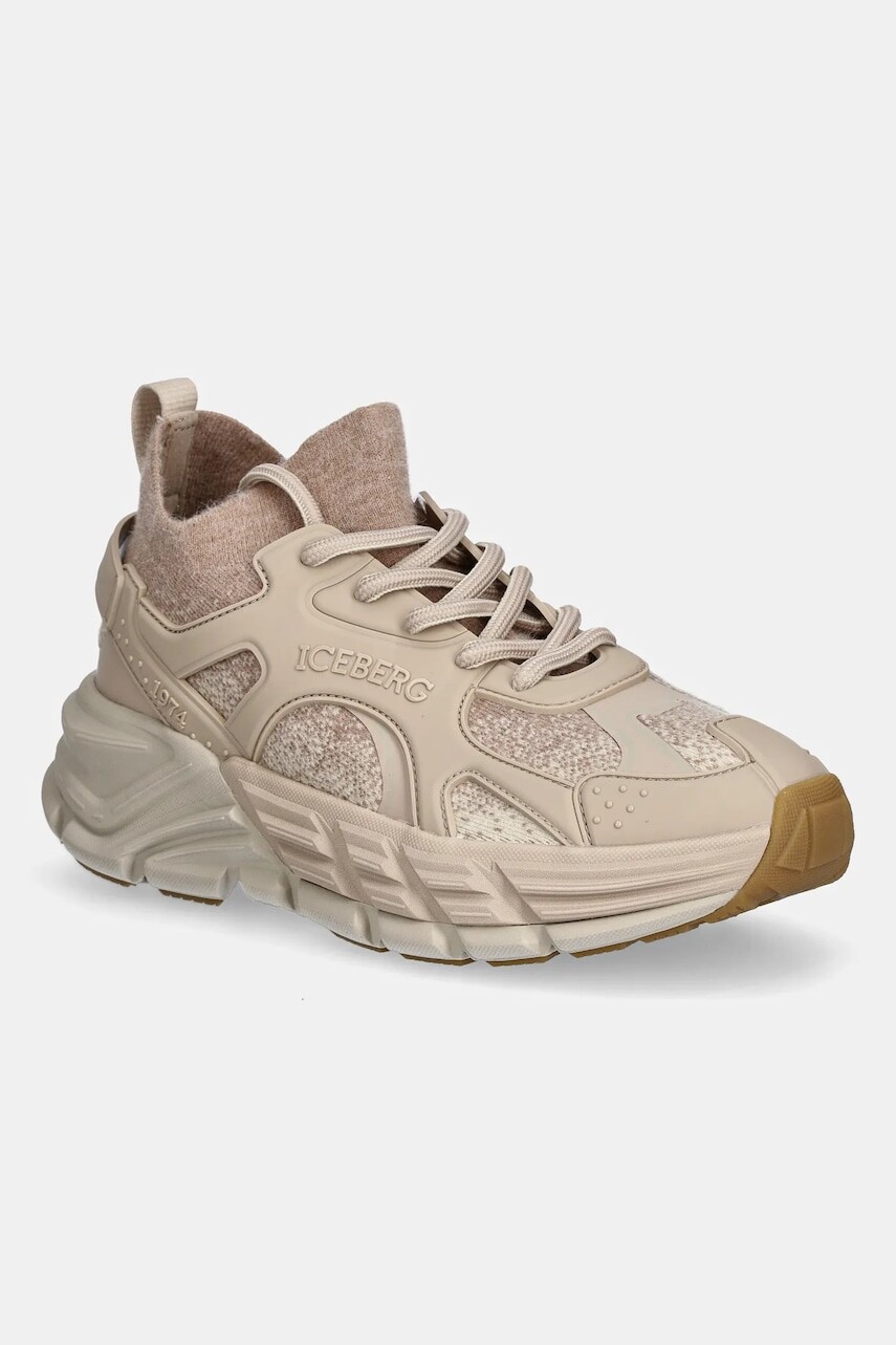 Tenisky Iceberg ICB-One béžová farba, IDSOCK05