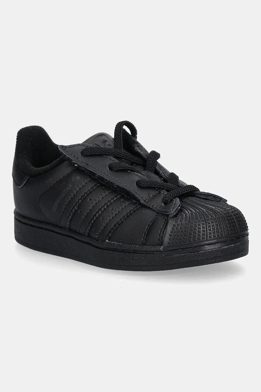 Detské tenisky adidas Originals SUPERSTAR II čierna farba, JR9415