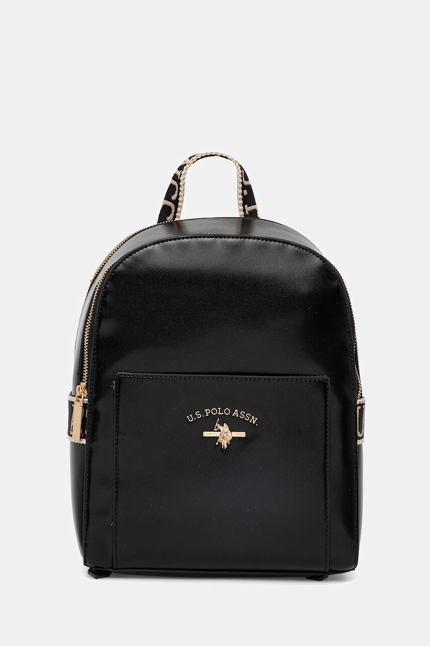 Ruksak U.S. Polo Assn. Heat dámsky, čierna farba, malý, jednofarebný, BEU7H8618WVP