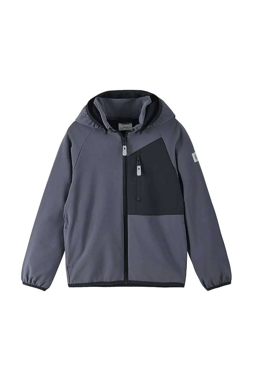 Detská bunda Reima Mukana šedá farba, 5100386A