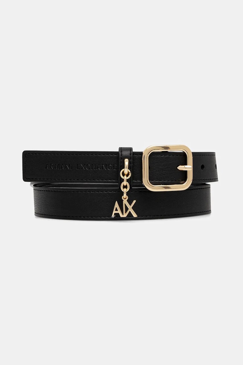 Opasok Armani Exchange čierna farba, XW001601 AF15634
