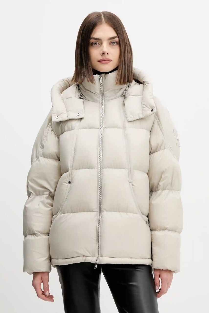 Páperová bunda MOOSE KNUCKLES béžová farba, zimná, M35LJ149